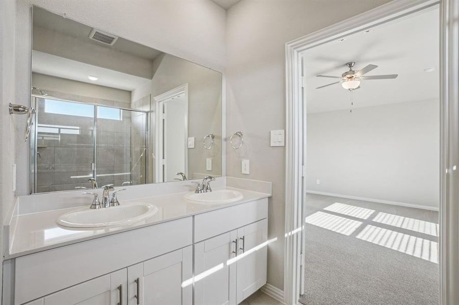 Furnished interior view inside a new home in Eastridge - Spring Series, McKinney (Image 9).