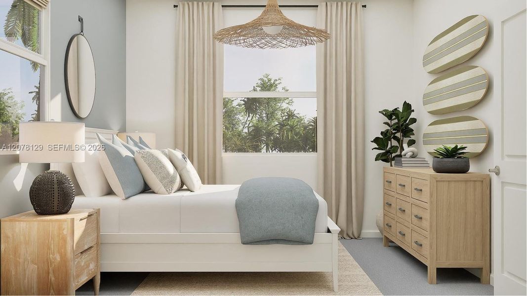 Furnished interior view inside a new home in Breezewood, Miami (Image 16).