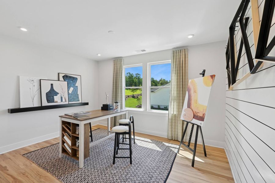 Representative furnished interior of a home built from the Sandy Lane by Tri Pointe Homes in The Pines Collection at Serenity, Fuquay Varina (Image 28).