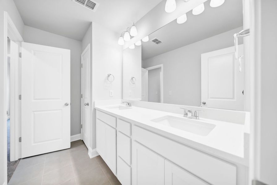 Furnished interior view inside a new home in Monroe Preserve, Chapin (Image 12).