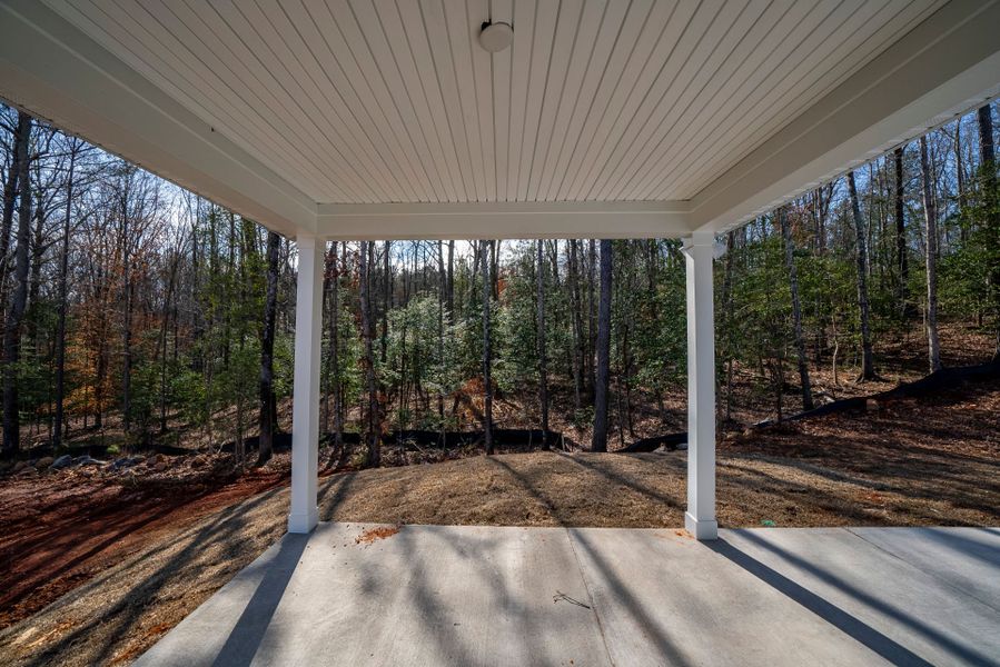 Exterior details and patio area of a home in Carriage Estates, Lexington (Image 4). Exterior details and patio area of a home in Carriage Estates, Lexington (Image 4).