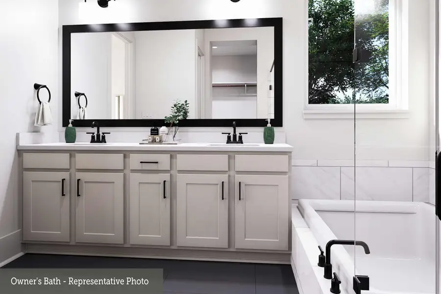 Representative furnished interior of a home built from the The Snapdragon by David Weekley Homes in Brookewater 55’ Homesites, Rosenberg (Image 4).