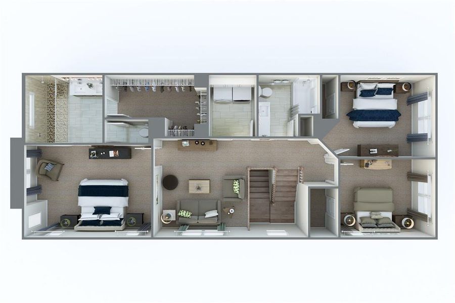 Plan 2 3D Floor Plan