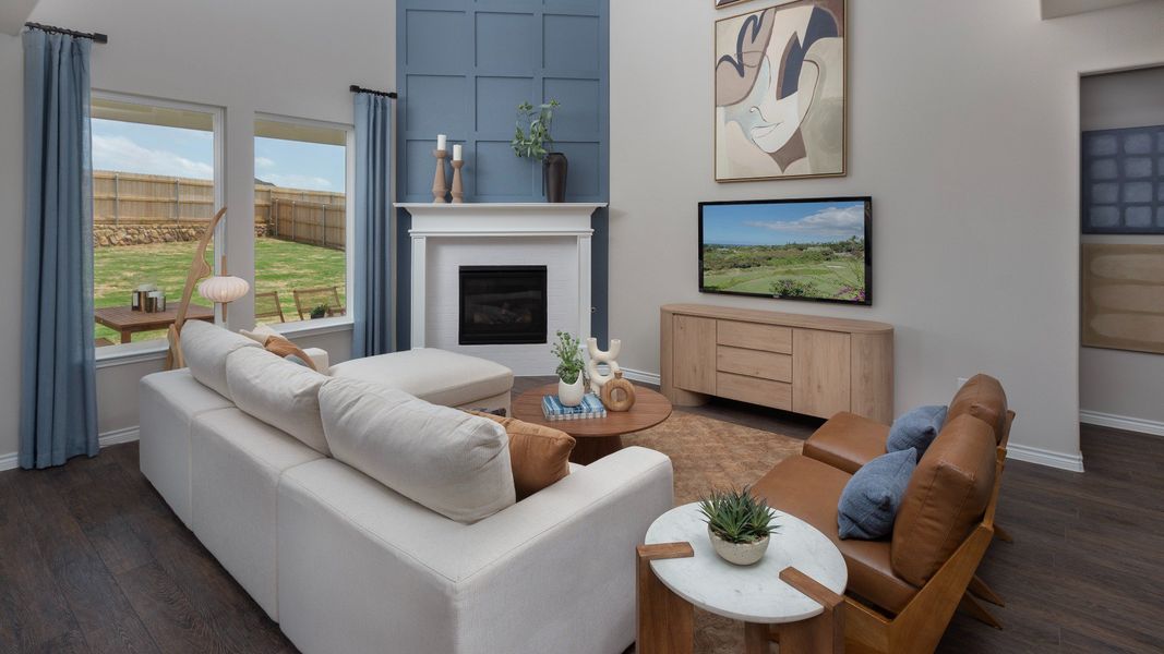 Representative furnished interior of a home built from the The Campbell by Legend Homes in Bluestem, Brookshire (Image 5). Representative furnished interior of a home built from the The Campbell by Legend Homes in Bluestem, Brookshire (Image 5).