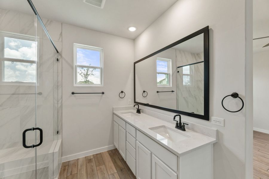 Representative furnished interior of a home built from the Pecos by Hakes Brothers in Veranda Designer, San Antonio (Image 12).