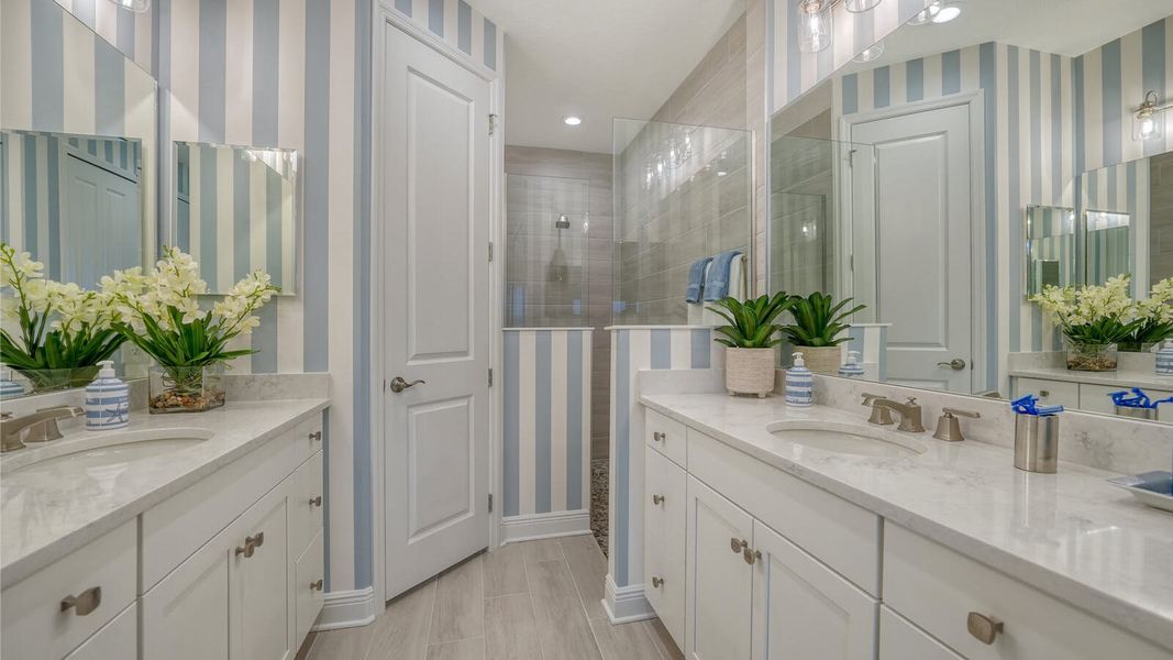 Furnished interior view inside a new home in Vistera of Venice, Nokomis (Image 24).