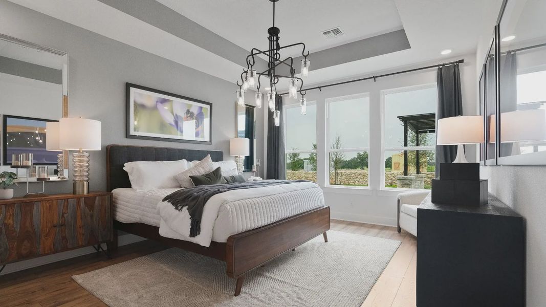 Representative furnished interior of a home built from the Maddy by Chesmar Homes in Santa Rita Ranch, Liberty Hill (Image 10).