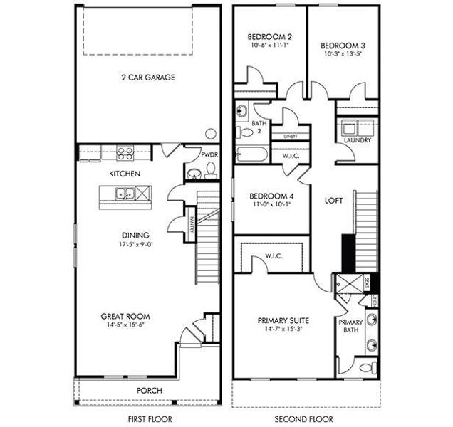 Photo is not of the actual home, but is an inspirational photo of builder’s model home and may depict options, furnishings, and/or decorator features that are not included