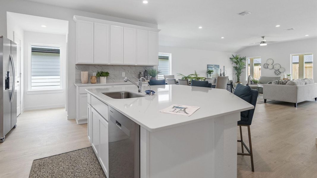 Furnished interior view inside a new home in Tamarron, Fulshear (Image 11).
