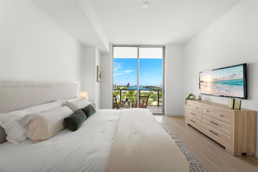Furnished interior view inside a new home in , Miami (Image 15).