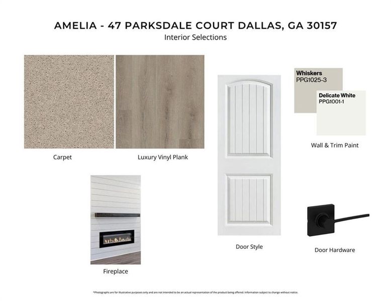 Sample of building materials used in homes in Easton Park, Dallas (Image 5).