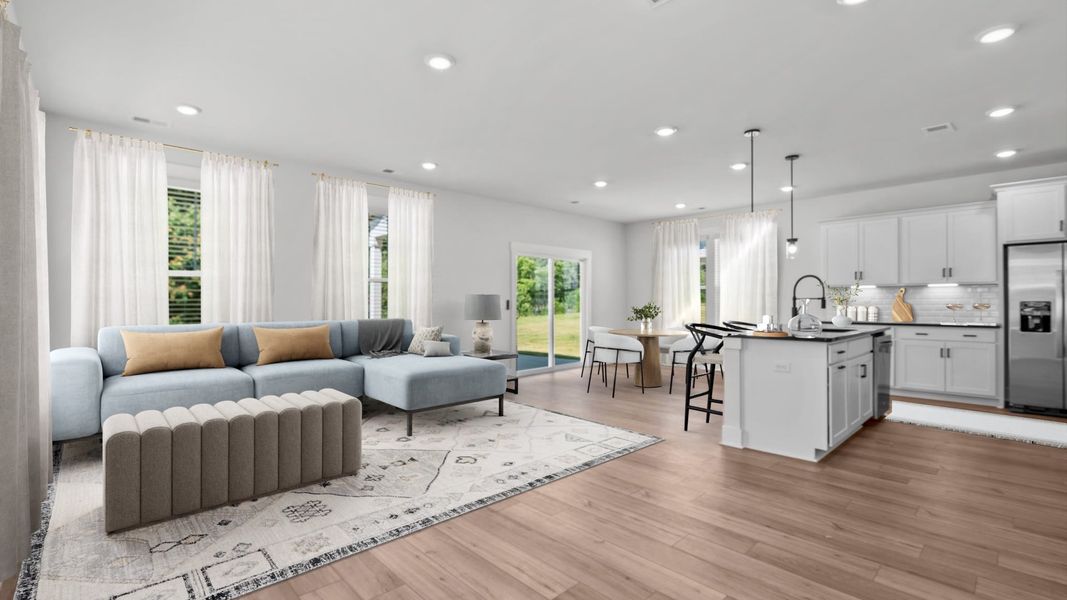 Representative furnished interior of a home built from the Jasmine by DRB Homes in Pleasant Falls, Moore (Image 14).