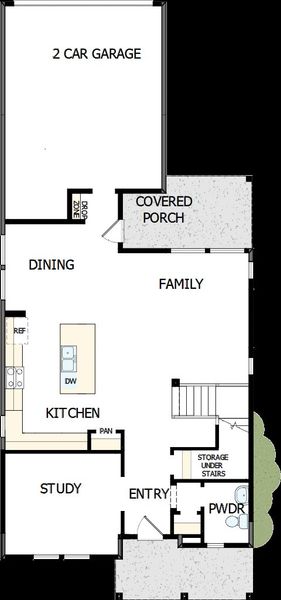 2D floor plan layout of this home in Elyson 40', Katy, TX (Image 2). 2D floor plan layout of this home in Elyson 40', Katy, TX (Image 2).