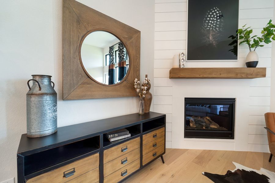 Furnished interior view inside a new home in Massey Oaks, Pearland (Image 18).