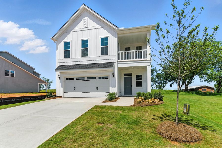 Front exterior of a new home in Six Oaks, Summerville, SC, highlighting curb appeal (Image 25).