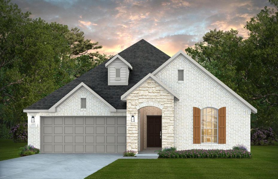 Representative exterior photo of a completed home built from the Arlington by Pulte Homes in Davis Ranch, San Antonio, TX (Image 18).
