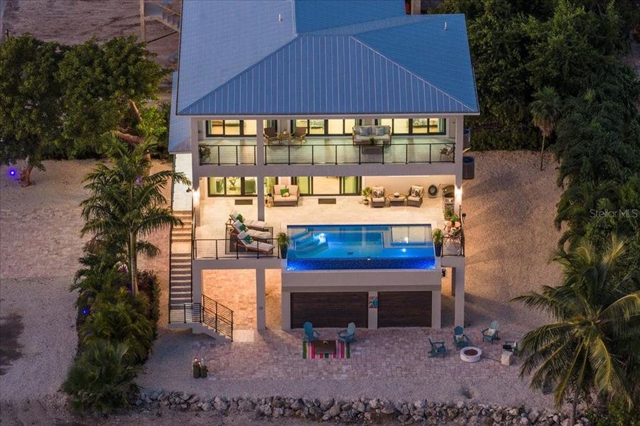 Exterior details and patio area of a home in , Marathon (Image 40). Exterior details and patio area of a home in , Marathon (Image 40).