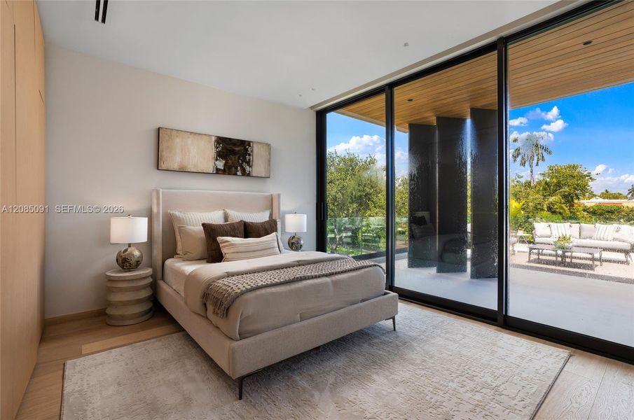 Furnished interior view inside a new home in , Miami Beach (Image 37).