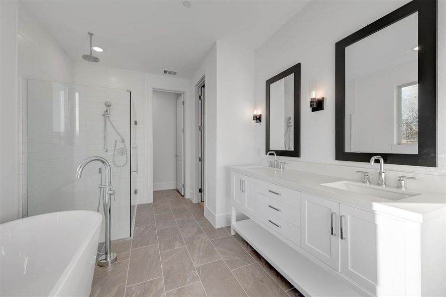 Furnished interior view inside a new home in Kreymer at the Park, Wylie (Image 15).