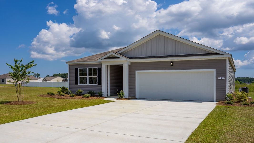 Representative exterior photo of a completed home built from the Aria by D.R. Horton in Summerville, Darlington, SC (Image 17).