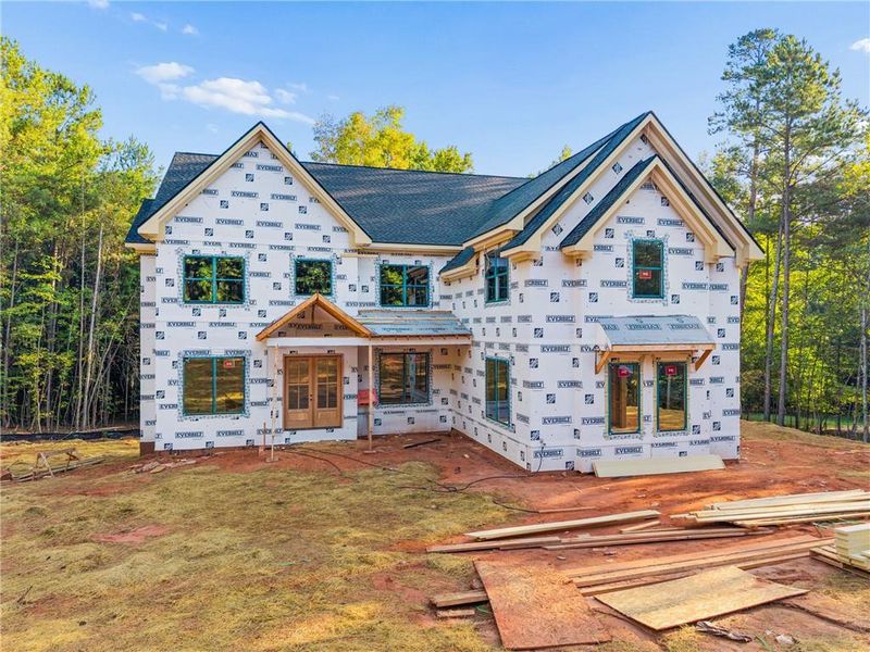 In-progress construction of a new home in , Hoschton, GA (Image 32).