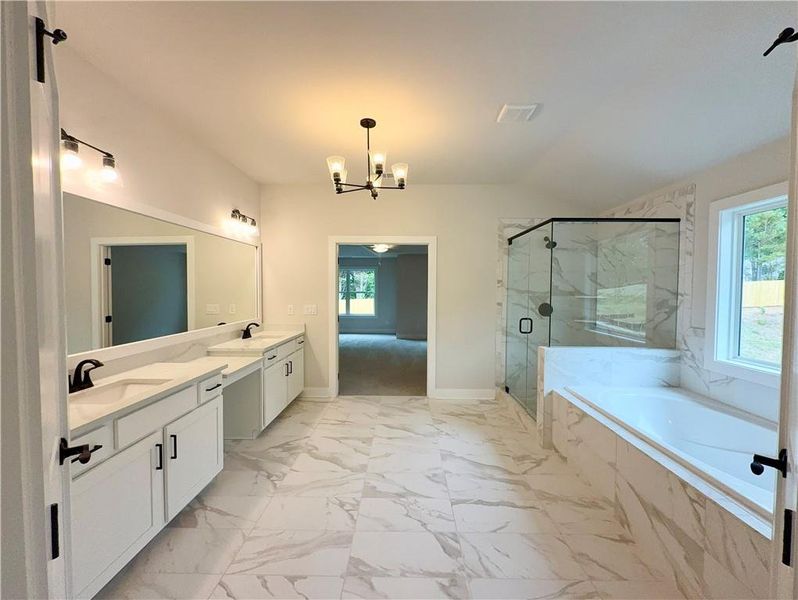 Furnished interior view inside a new home in , Hoschton (Image 14).