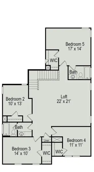 2D floor plan layout of this home in Jones Creek Reserve, Richmond, TX (Image 2). 2D floor plan layout of this home in Jones Creek Reserve, Richmond, TX (Image 2).