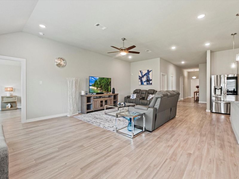 Furnished interior view inside a new home in Marvida, Cypress (Image 19).