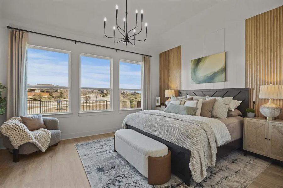Representative furnished interior of a home built from the Malani by Chesmar Homes in Attwater 65's, Waller (Image 9).