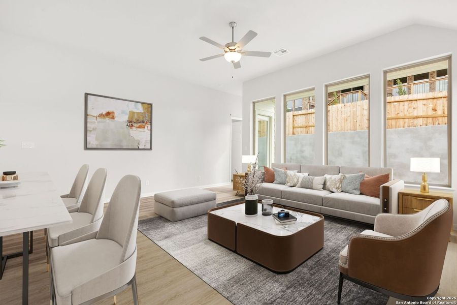 Furnished interior view inside a new home in Homestead, Schertz (Image 9).