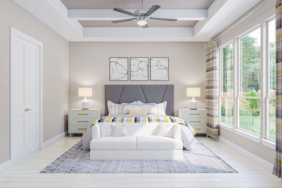 Representative furnished interior of a home built from the Savoy by Tri Pointe Homes in Harvest Green, Richmond (Image 15).