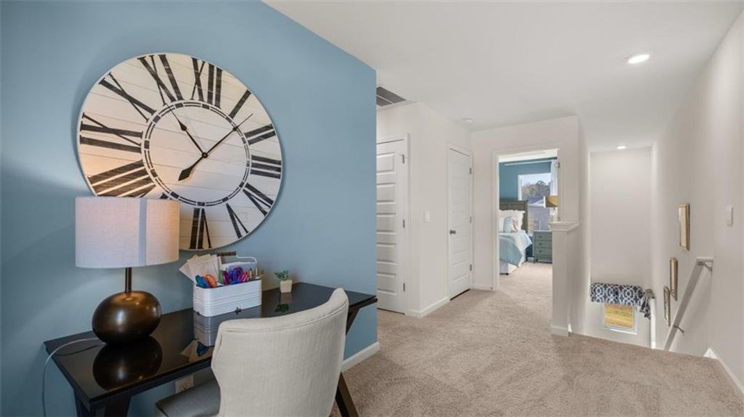 Furnished interior view inside a new home in Poplar Preserve, Newnan (Image 21). Furnished interior view inside a new home in Poplar Preserve, Newnan (Image 21).