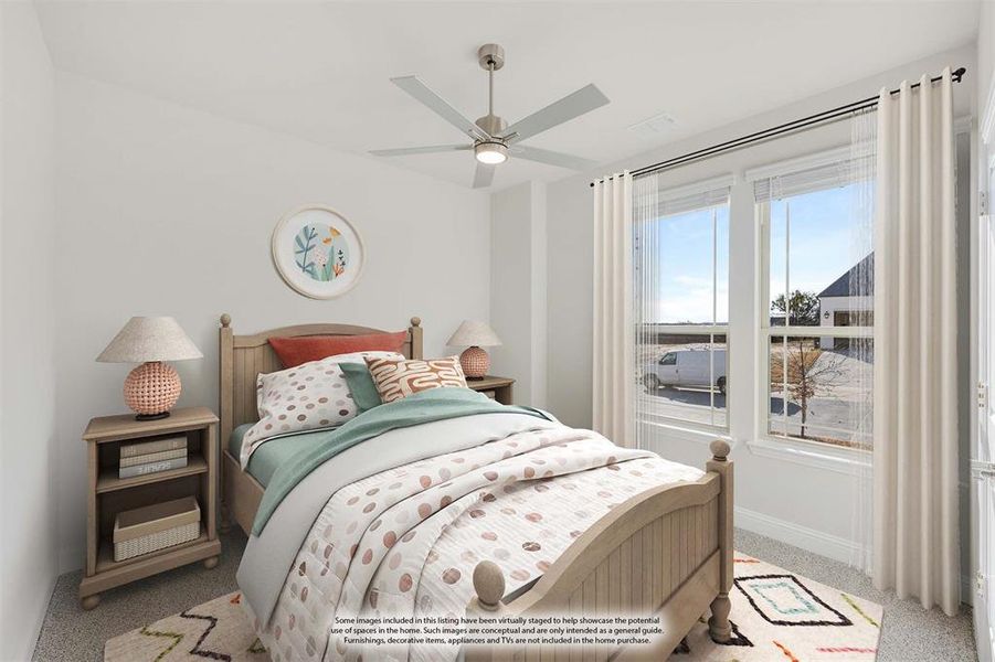 Furnished interior view inside a new home in The Lakes at Parks of Aledo, Aledo (Image 10).