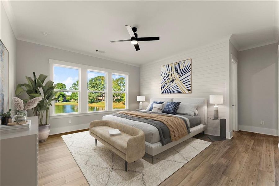 Furnished interior view inside a new home in , Demorest (Image 8).
