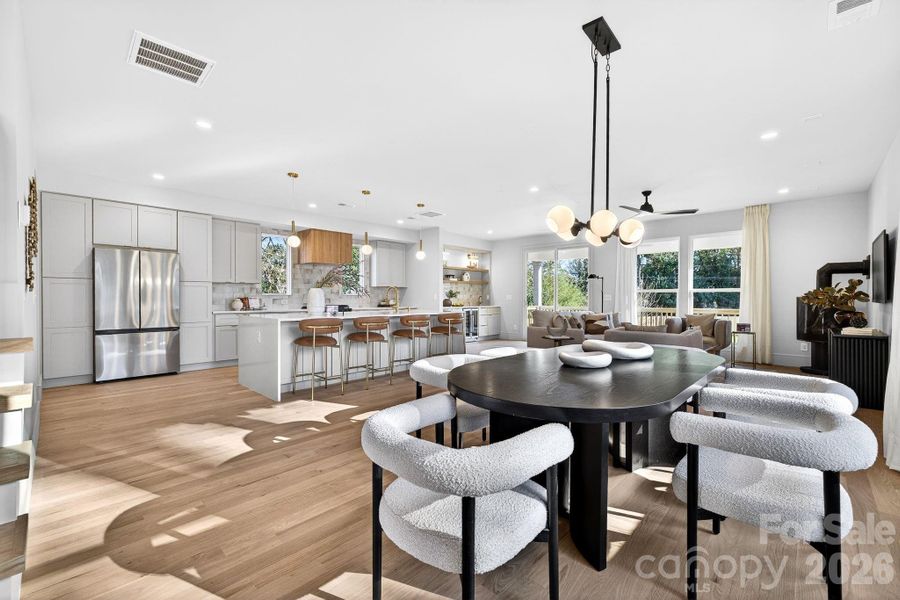 Furnished interior view inside a new home in , Charlotte (Image 28).