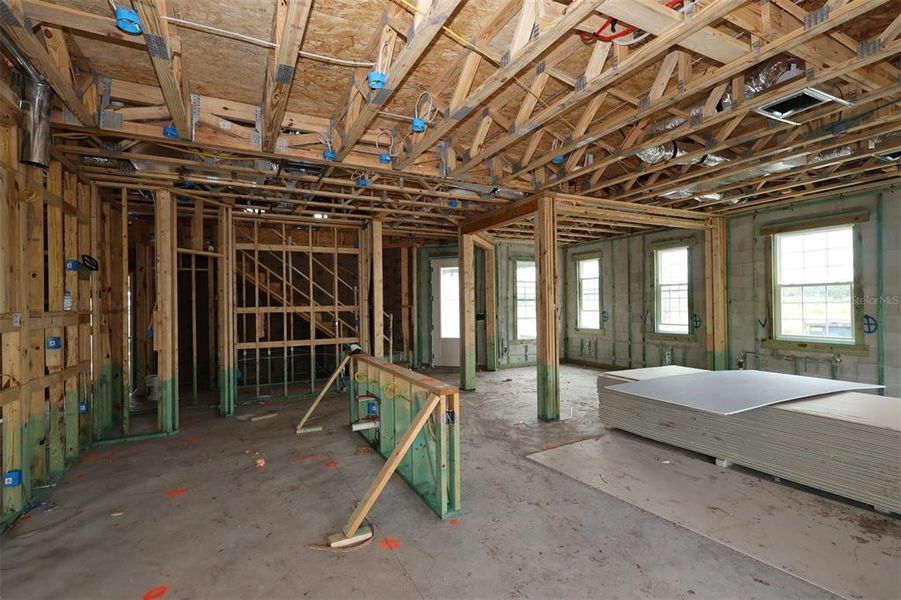 In-progress construction of a new home in Center Lake on the Park, St. Cloud, FL (Image 6).