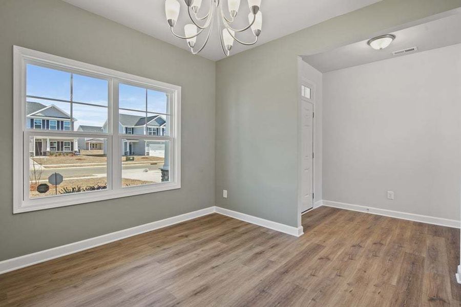 Representative unfurnished interior of a home built from the Camellia by Caviness & Cates Communities in Bartlett Manor, Youngsville (Image 39).