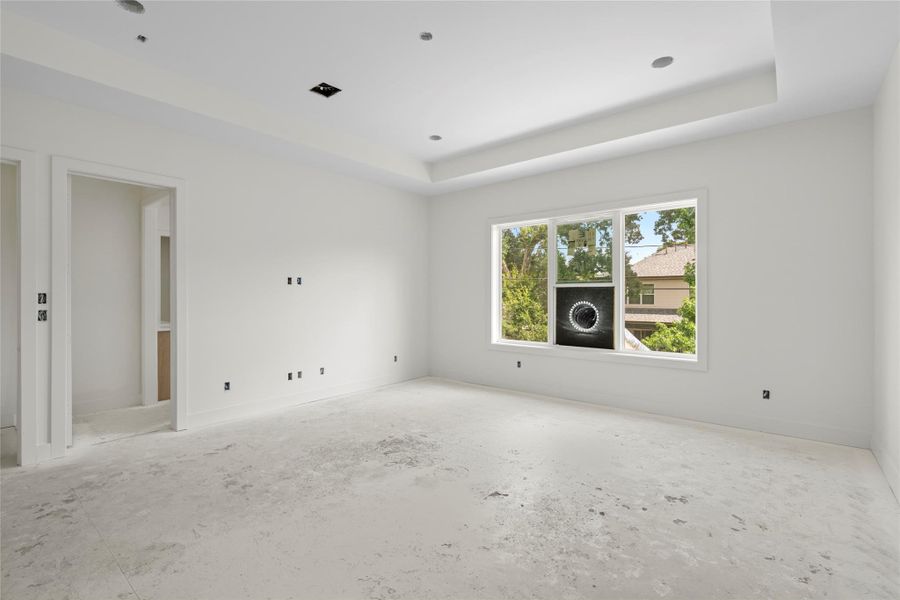 Primary suite on second floor with natural light pouring in. Primary suite on second floor with natural light pouring in.