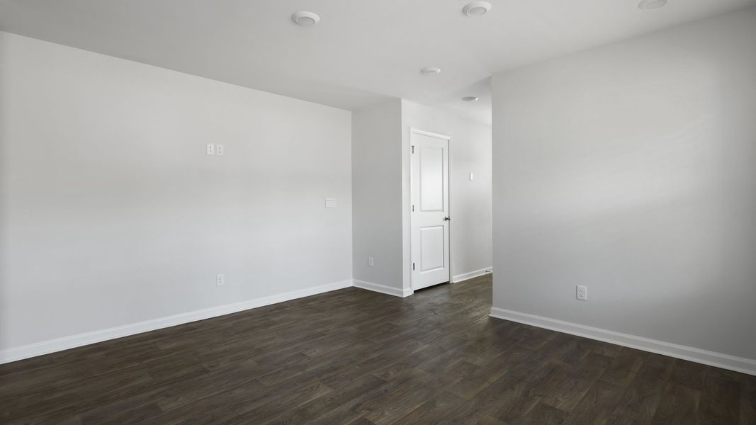 Representative unfurnished interior of a home built from the WYETH-DUPLEX by D.R. Horton in The Timbers, Harleyville (Image 11). Representative unfurnished interior of a home built from the WYETH-DUPLEX by D.R. Horton in The Timbers, Harleyville (Image 11).