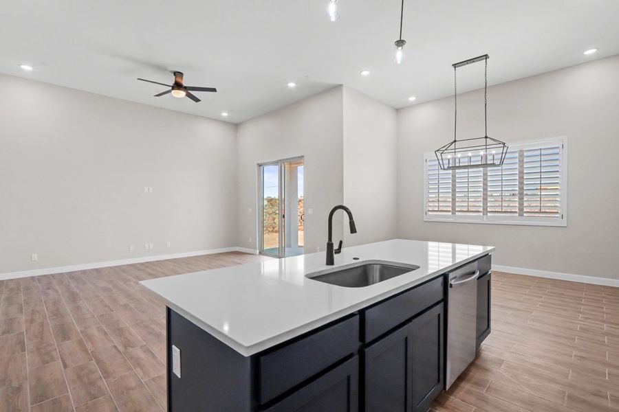 Representative furnished interior of a home built from the Torrey Pines by LEH. Homes in Verdancia, El Paso (Image 9).