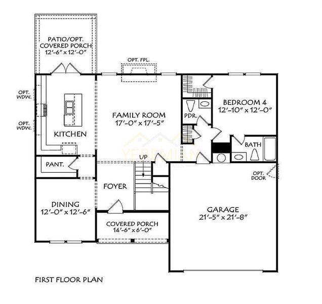 2D floor plan layout of this home in , Dawsonville, GA (Image 5).