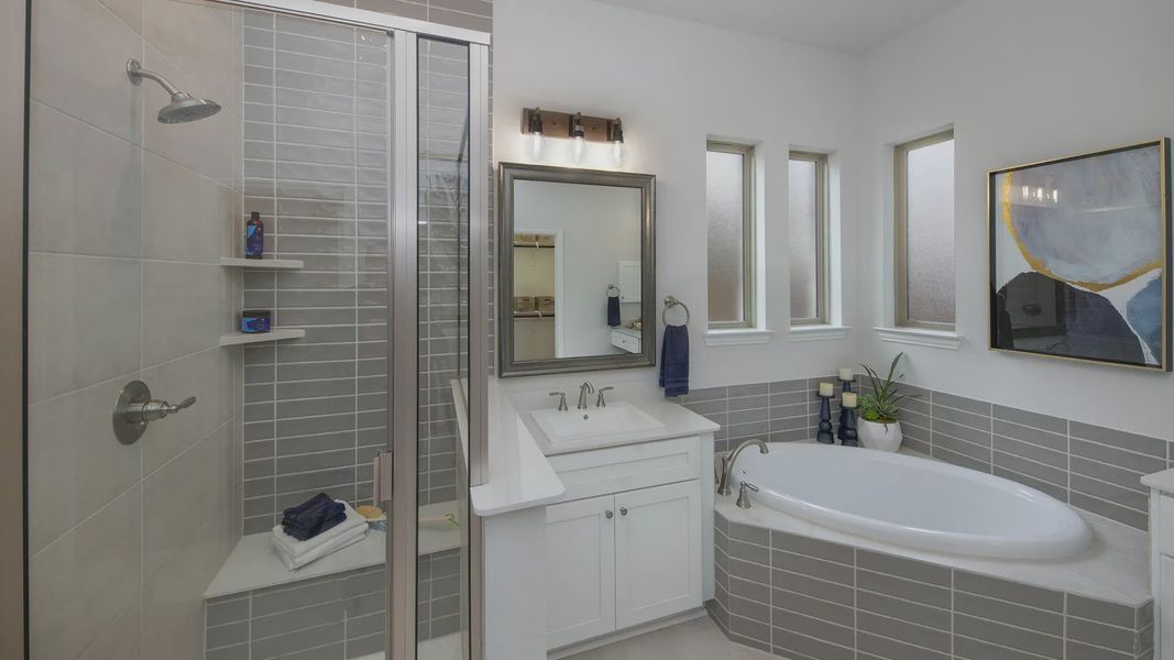 Furnished interior view inside a new home in Las Lomas, Forney (Image 27).