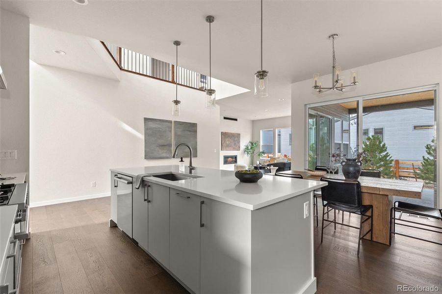 Furnished interior view inside a new home in Lyric at Ridgegate, Lone Tree (Image 31).