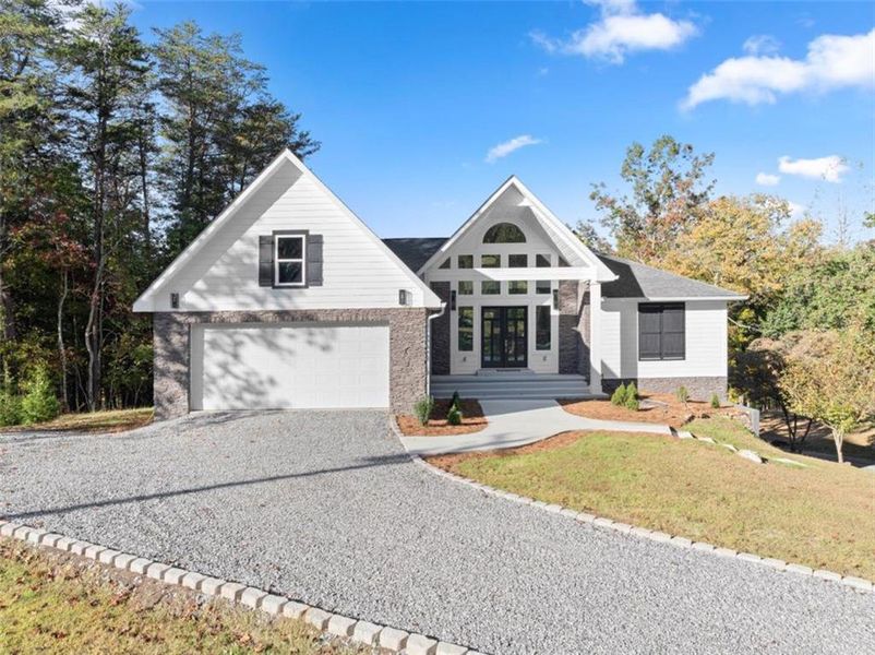 Front exterior of a new home in , Cleveland, GA, highlighting curb appeal (Image 29).