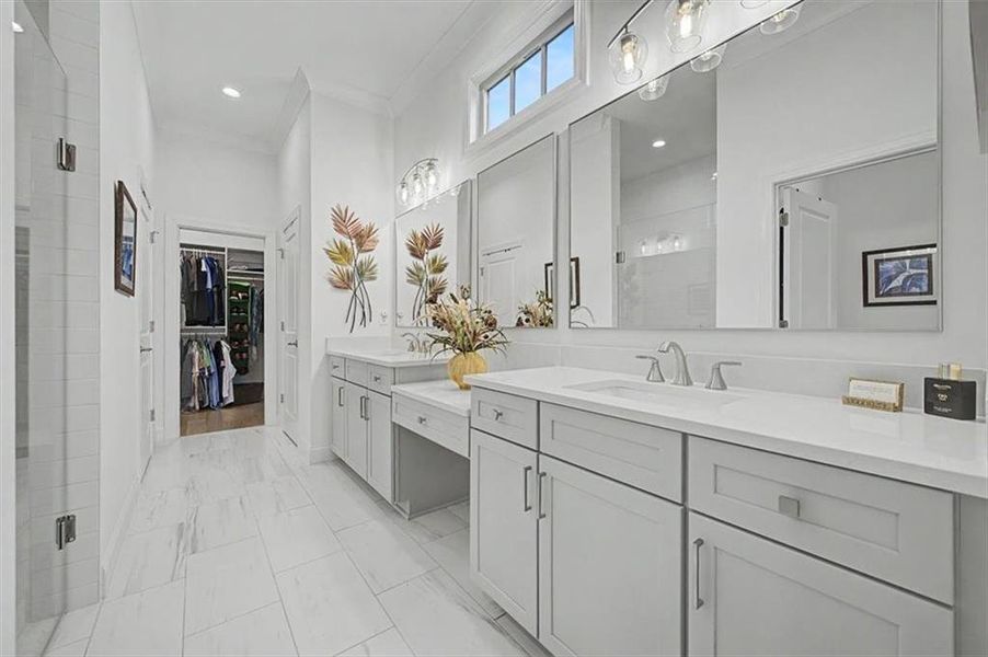Furnished interior view inside a new home in Lakeside at River Green, Canton (Image 14).