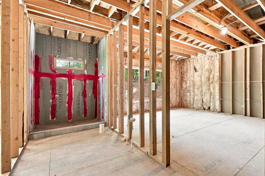 In-progress construction of a new home in , Roswell, GA (Image 85).