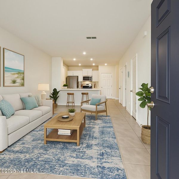 Furnished interior view inside a new home in , Yulee (Image 10).