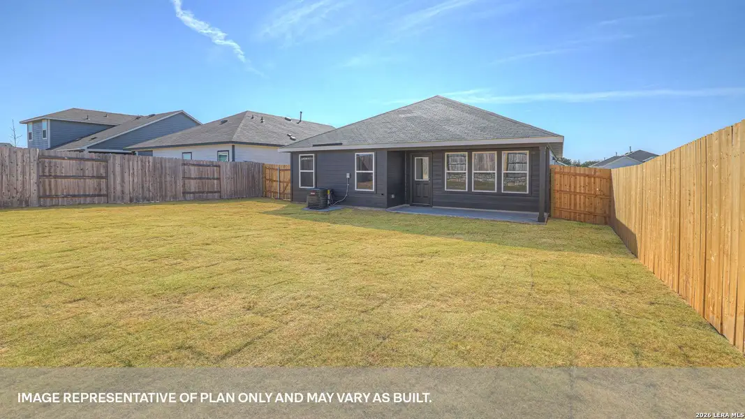 Exterior details and patio area of a home in Paramount, Kyle (Image 3). Exterior details and patio area of a home in Paramount, Kyle (Image 3).