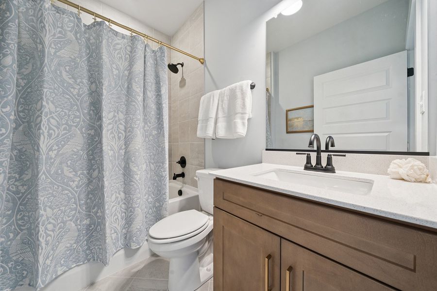 Representative furnished interior of a home built from the Yates II - Vanguard Collection by Mungo Homes in Scotts Hill Village, Wilmington (Image 11).