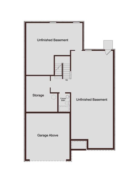 2D floor plan layout for the Westmoor by McKinley Homes in Cooper's Walk, Loganville, GA (Image 8).